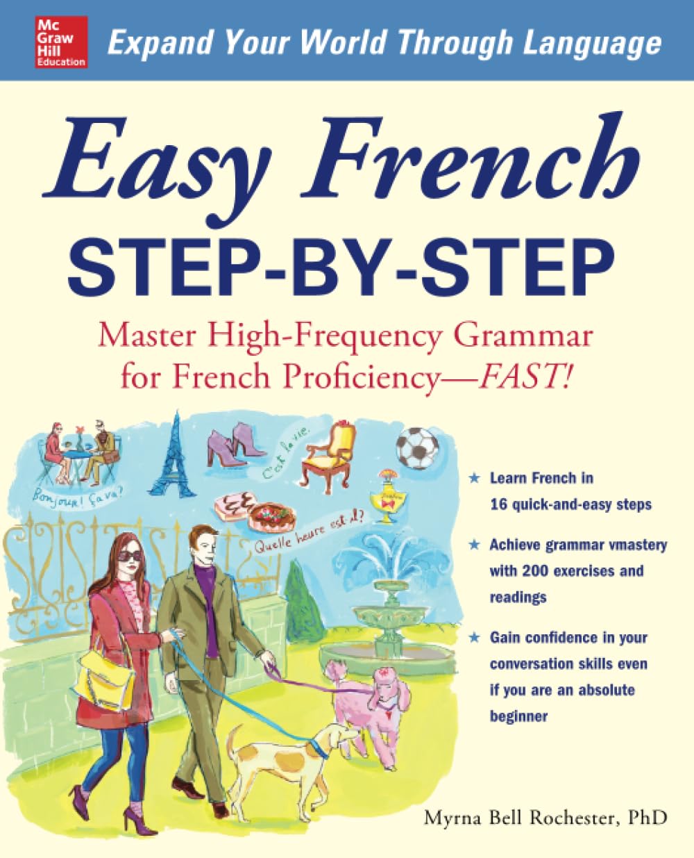 Cover: Easy French Step-by-Step — Myrna Bell Rochester
