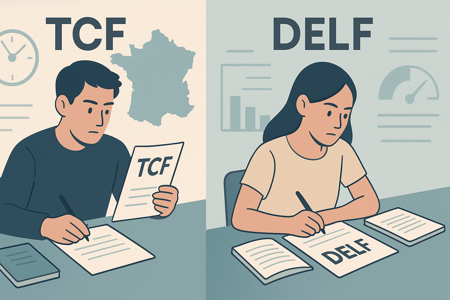 TCF vs DELF comparison which French exam to choose