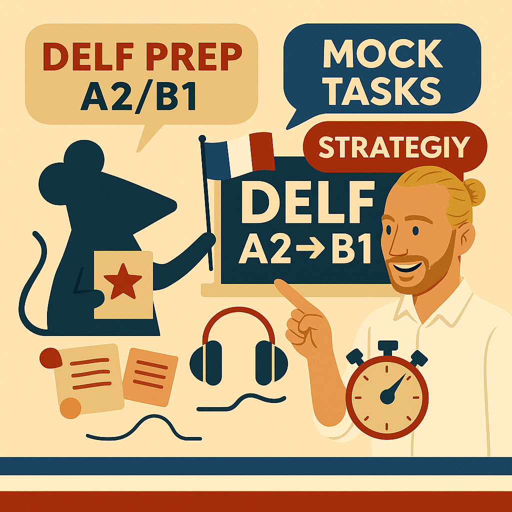 DELF A2/B1 exam preparation coaching with Roger