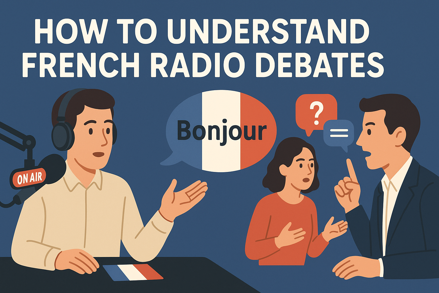 How to understand French radio debates with listening strategies and vocabulary