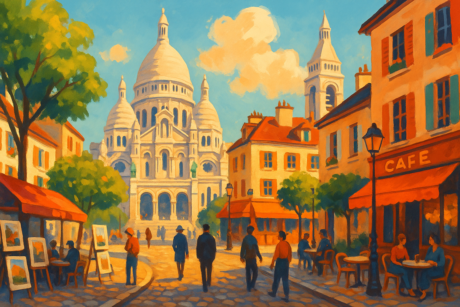 Travel French in Montmartre — order in cafés, ask directions, talk about art
