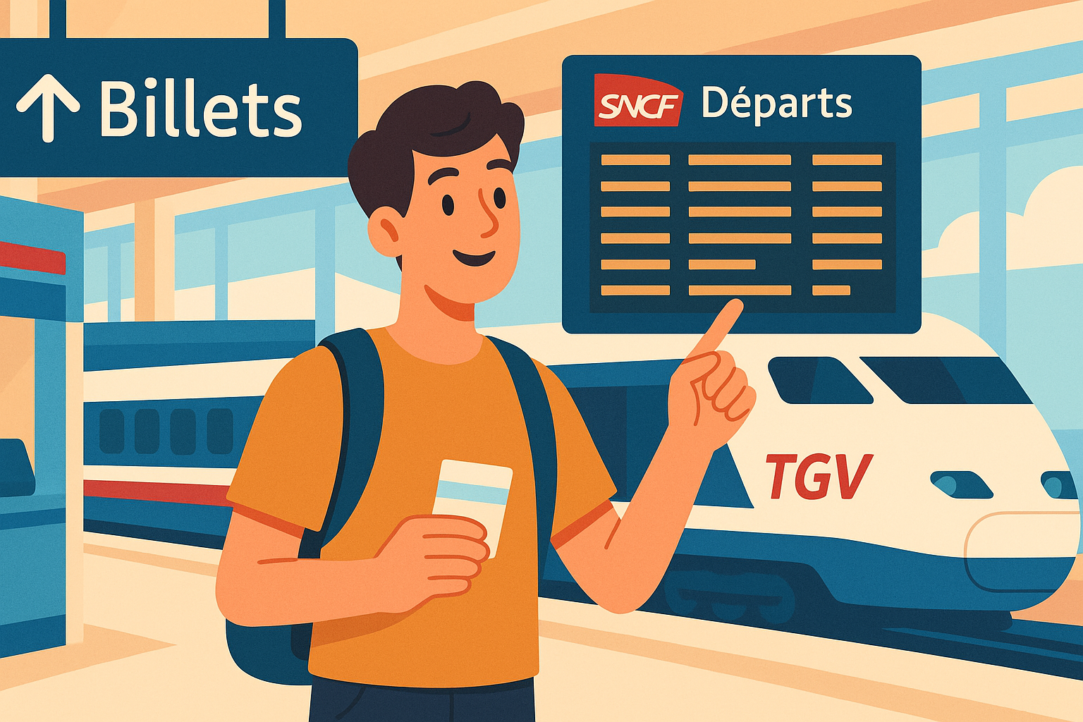 French train vocabulary for navigating SNCF stations