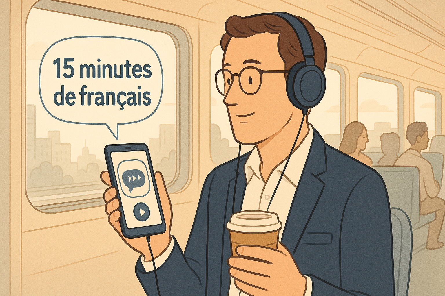 French learning routine for busy professionals in 15 minutes daily