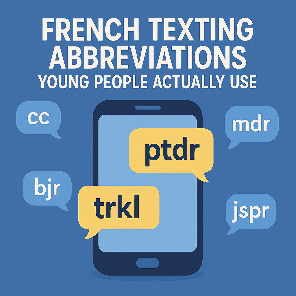 French texting abbreviations young people actually use guide