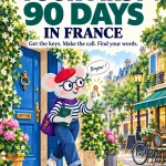 Your First 90 Days in France — illustrated cover with Margaux