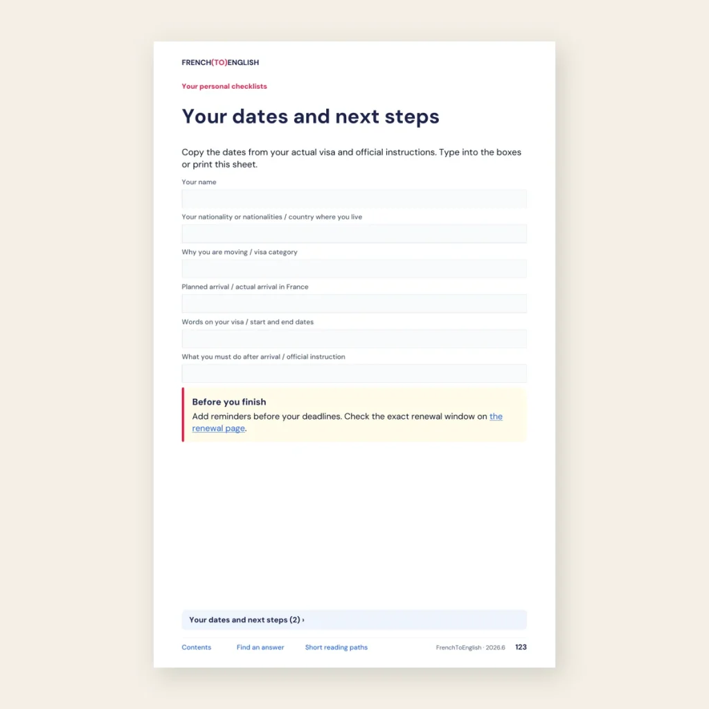 Long-Stay Visa Language Pack · For US Citizens — visa worksheet